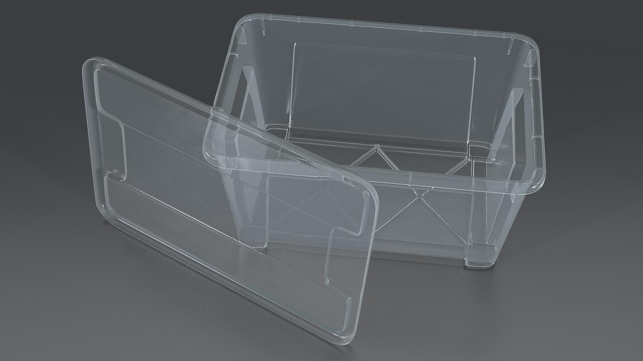 3D Storage Containers with Lid Collection model