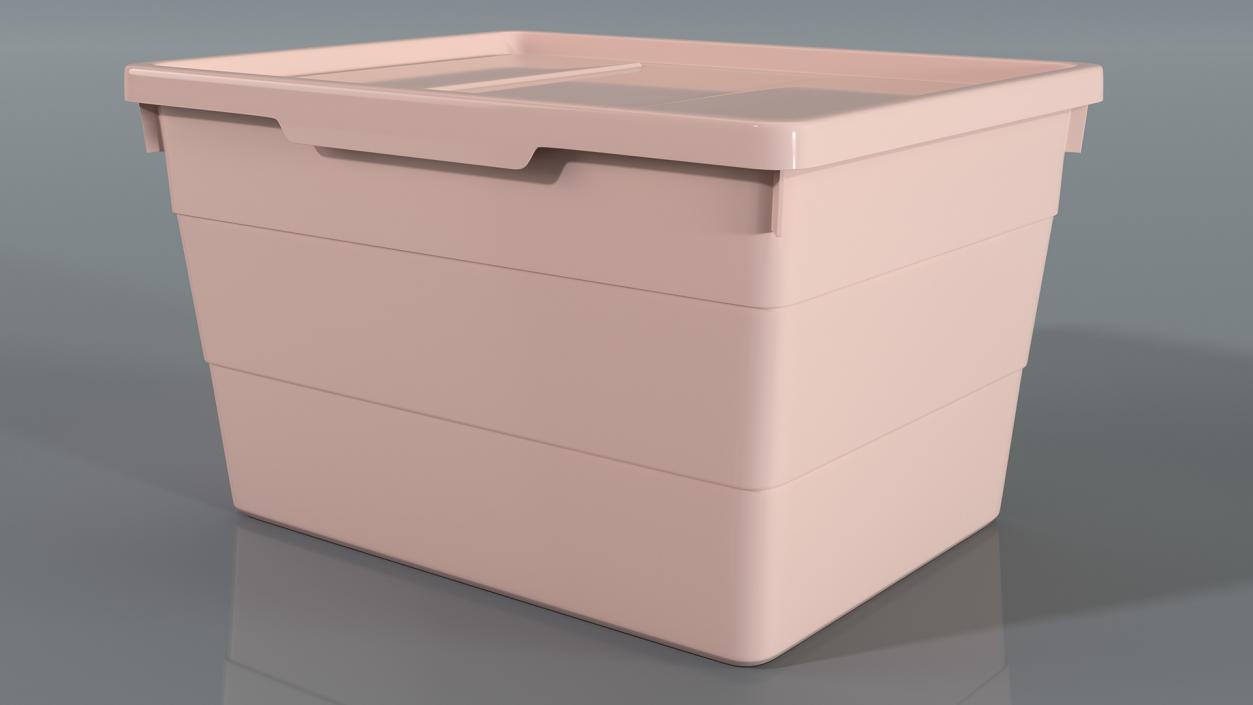 3D Storage Containers with Lid Collection model