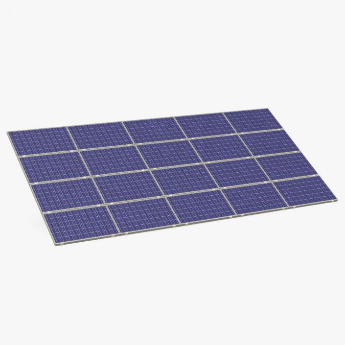 Polycrystalline Solar Panel 3D