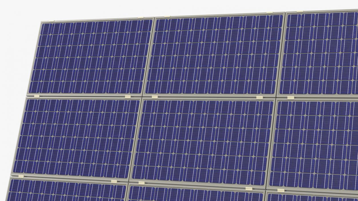 Polycrystalline Solar Panel 3D