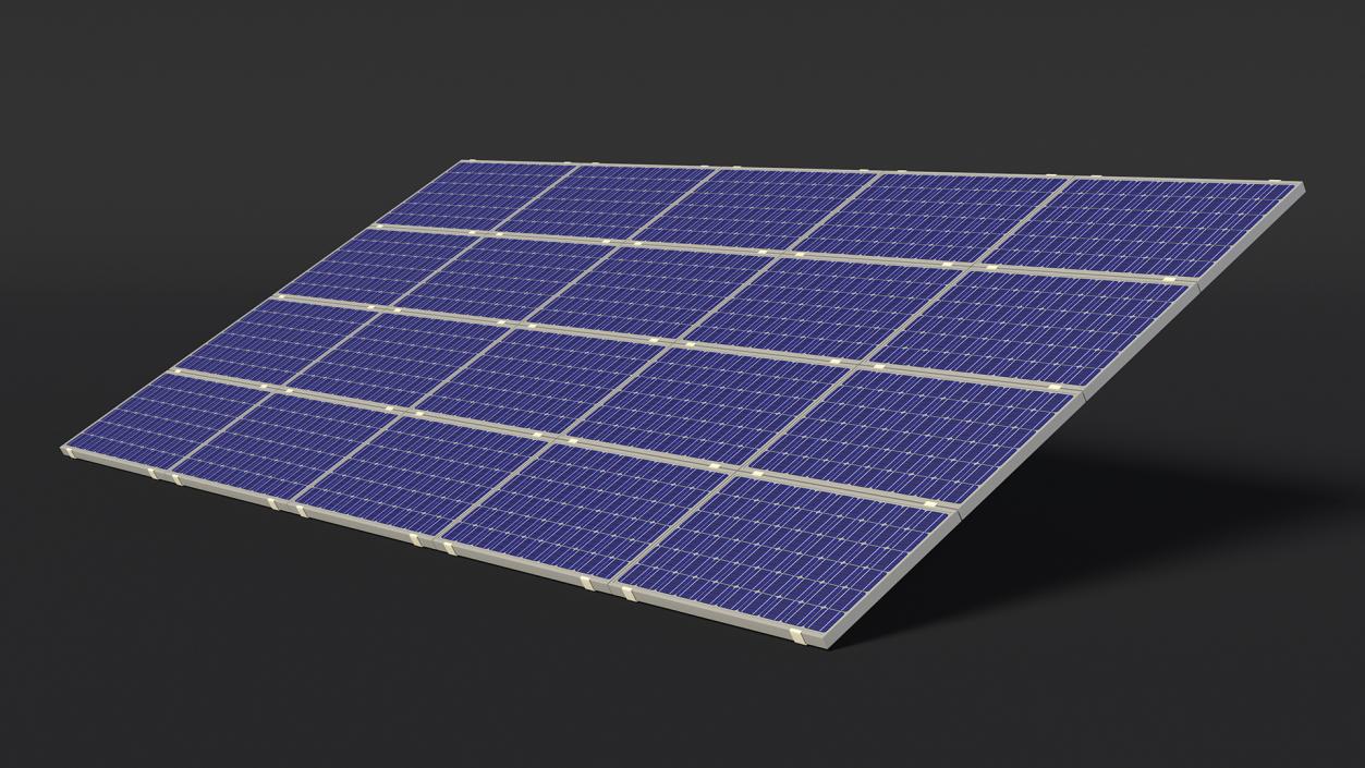 Polycrystalline Solar Panel 3D