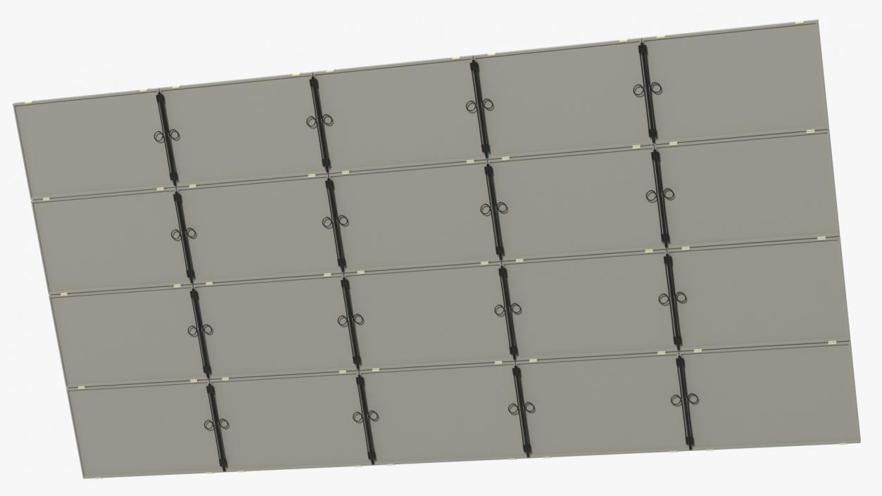 Polycrystalline Solar Panel 3D