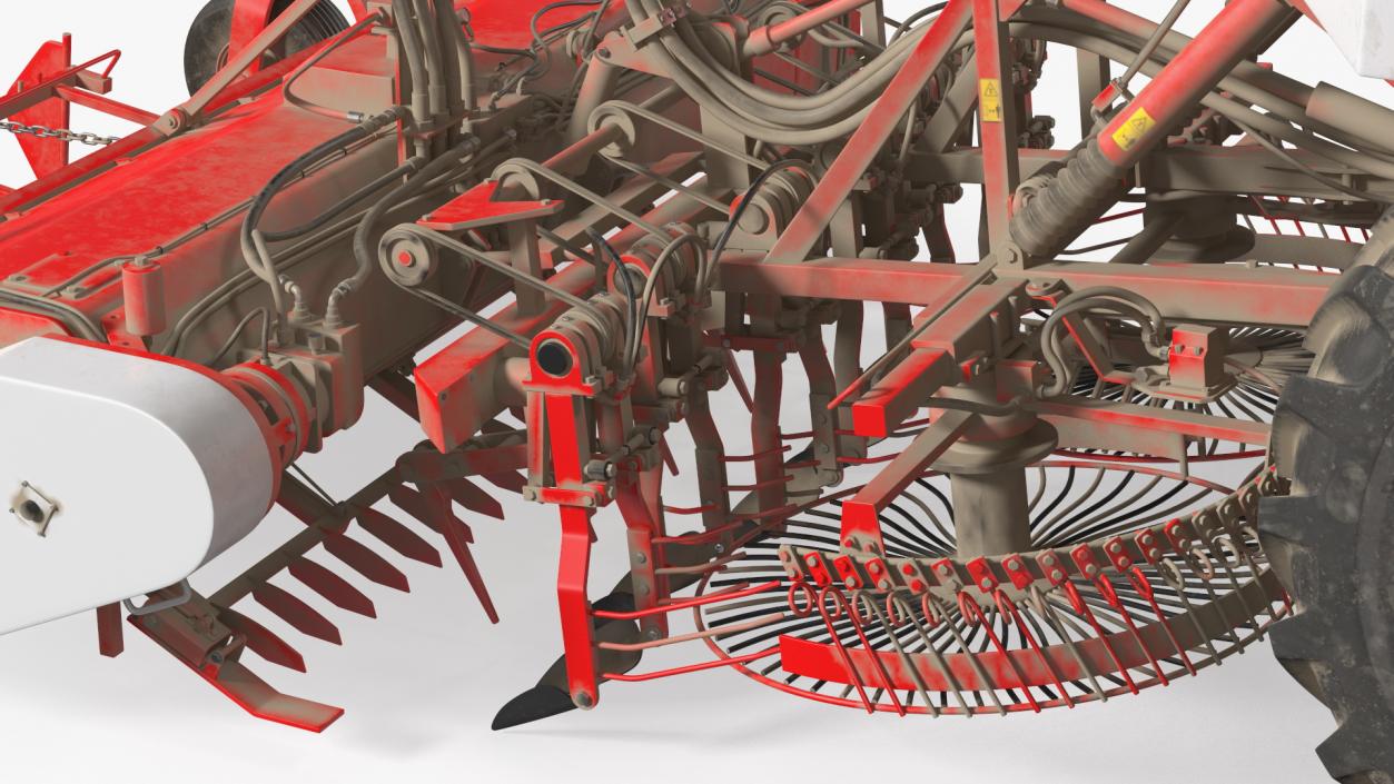 3D Self Propelled Sugar Beet Harvester Dusty