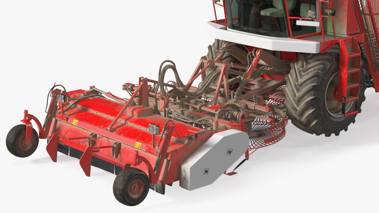 3D Self Propelled Sugar Beet Harvester Dusty