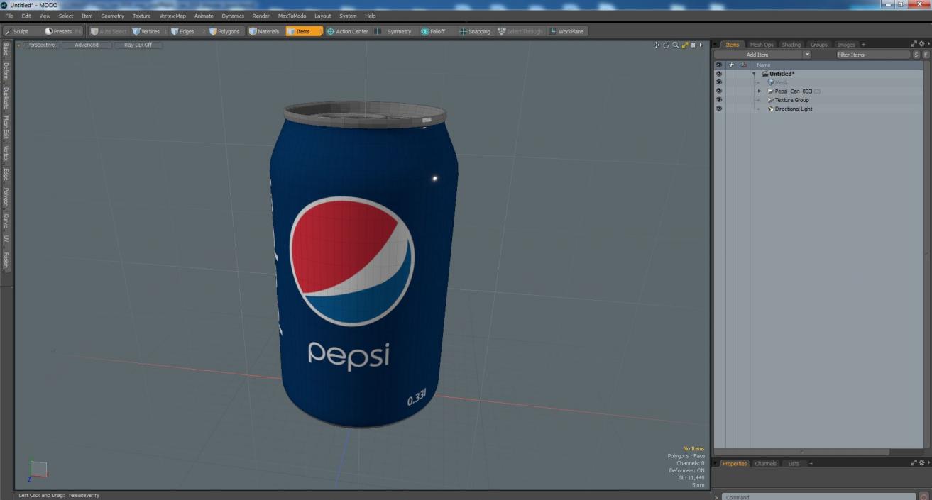 Pepsi Can 033l 3D model