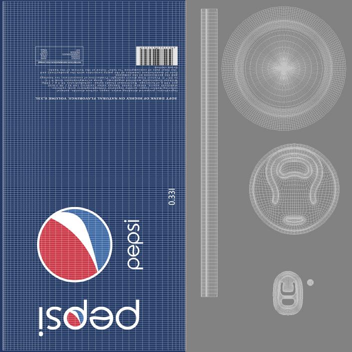 Pepsi Can 033l 3D model