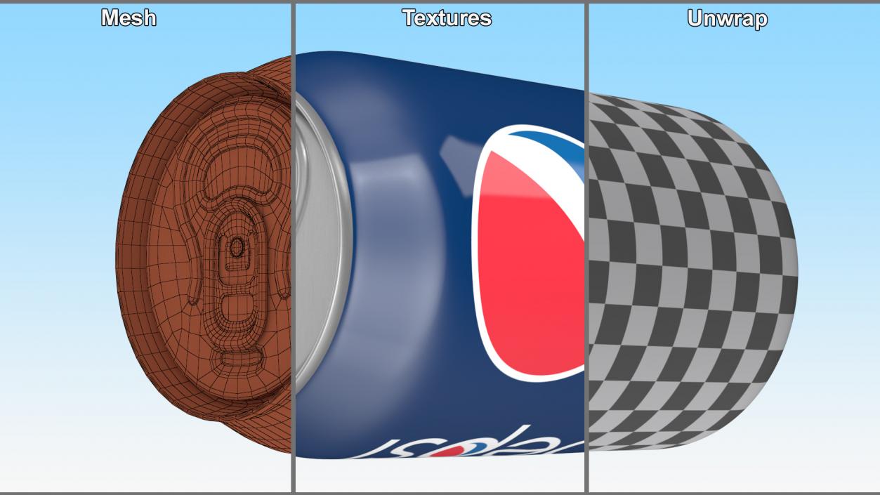 Pepsi Can 033l 3D model