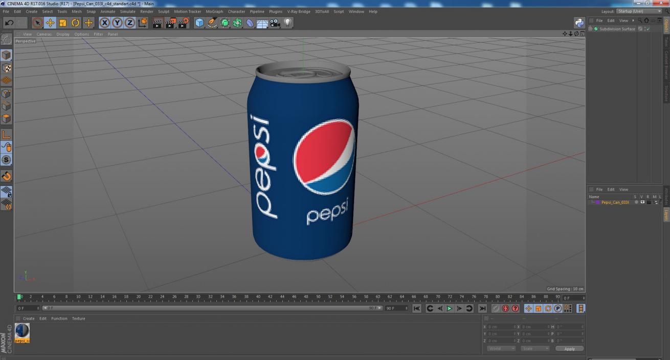 Pepsi Can 033l 3D model