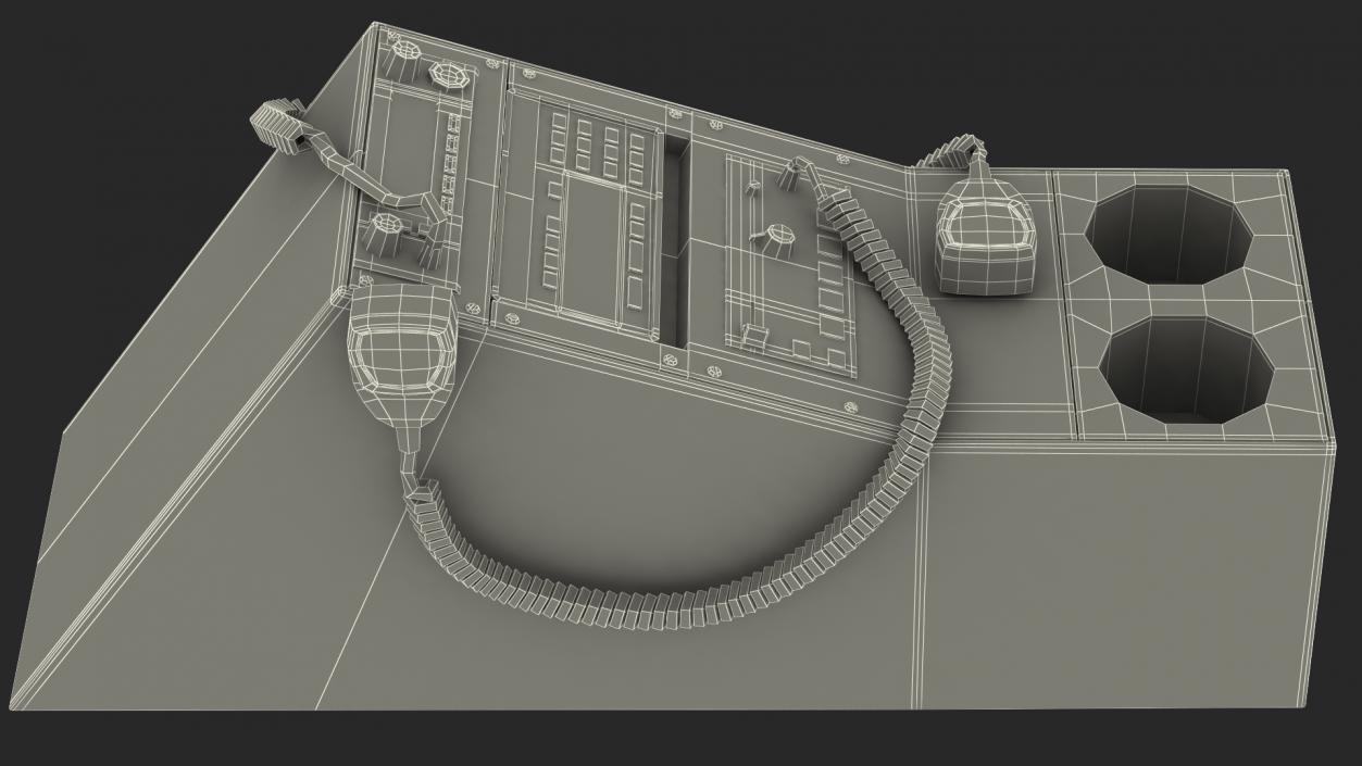 3D model Police Car Radio Control Panel