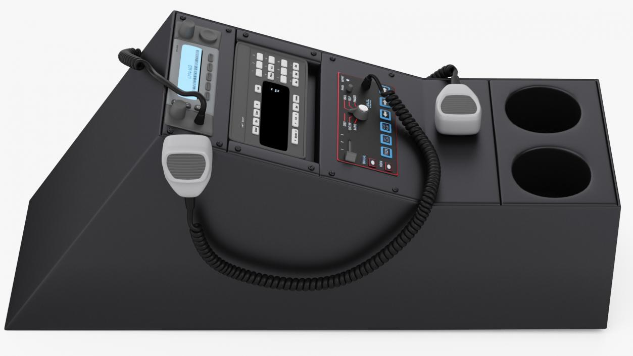 3D model Police Car Radio Control Panel