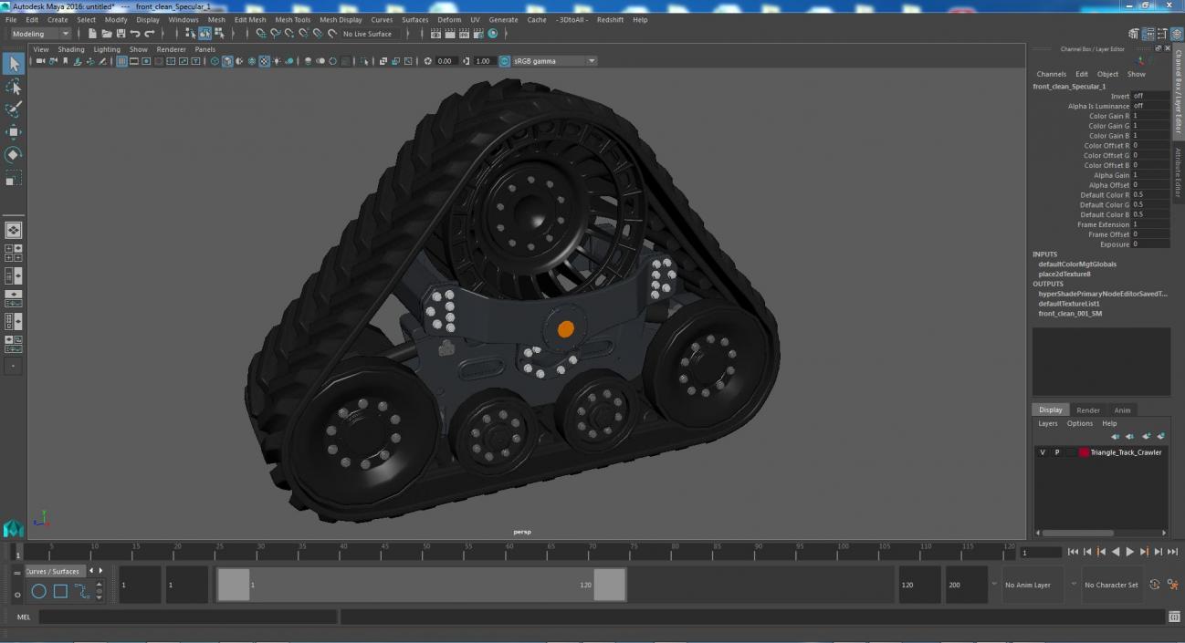 Triangle Track Crawler 3D