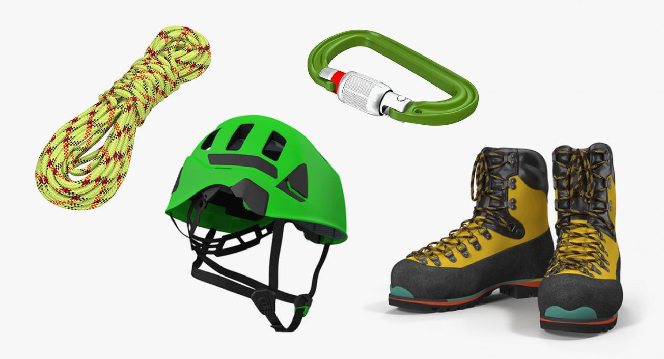 Climbing Equipment Collection 3D model