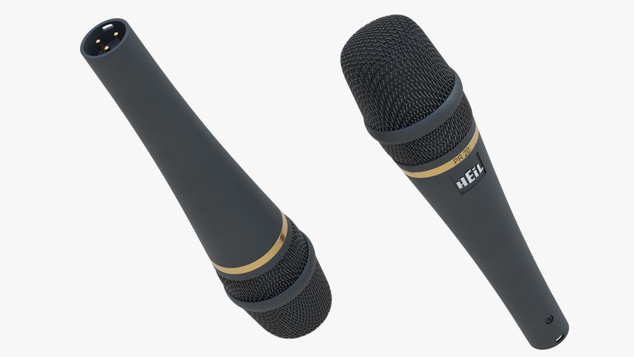 Handheld Microphone Heil 3D model