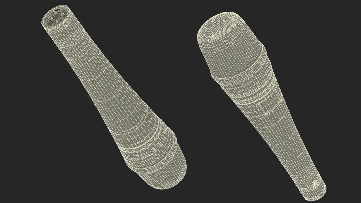 Handheld Microphone Heil 3D model