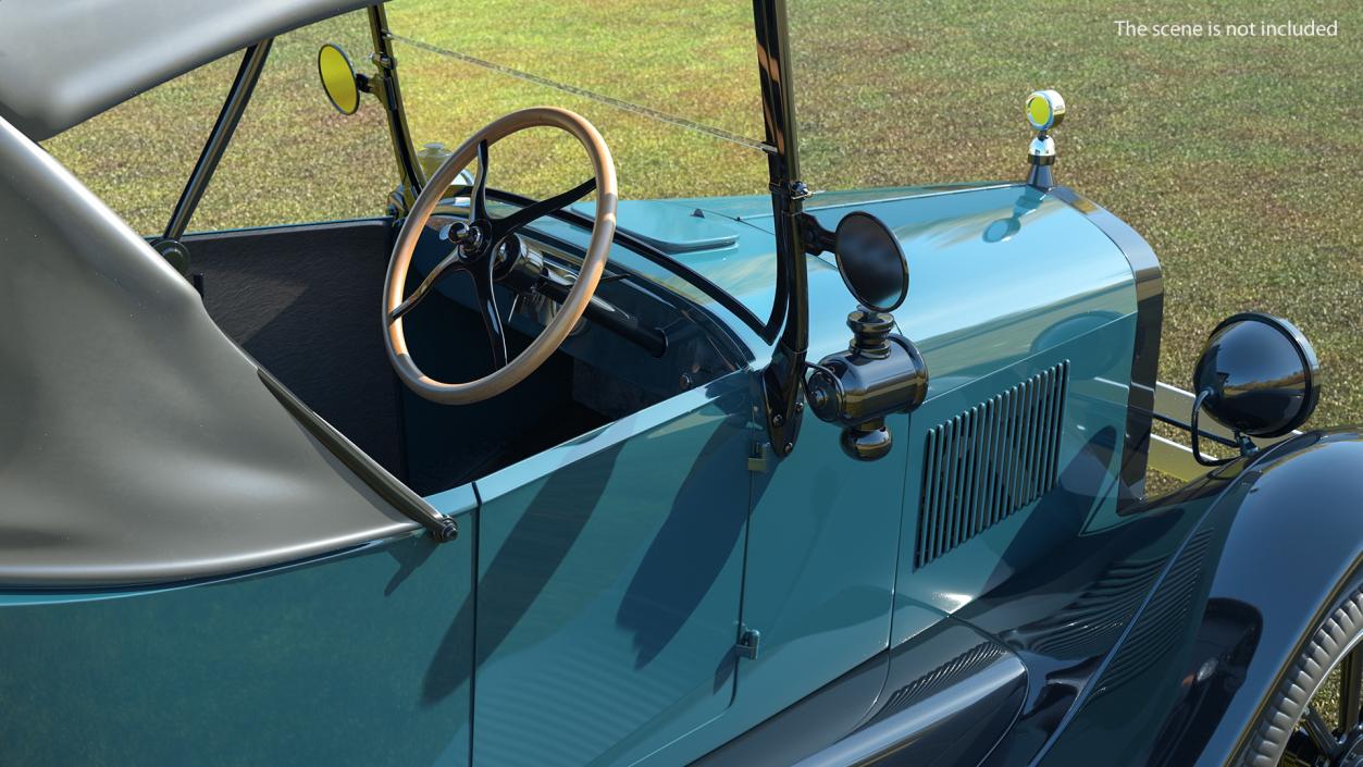 3D model Ford Model T Roadster Pickup Rigged