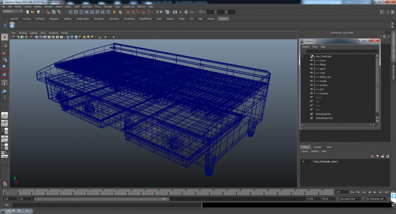 3D model Gas Charbroiler