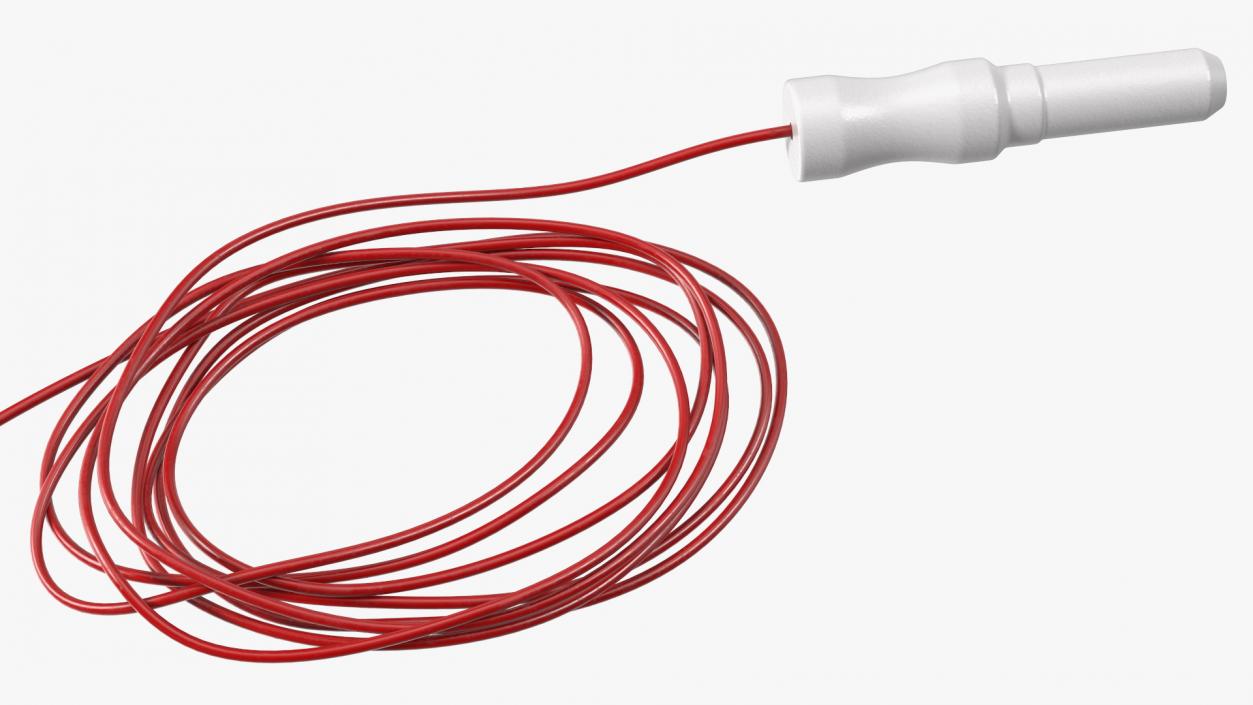 3D Rolled Red Wire with Surface Electrode model