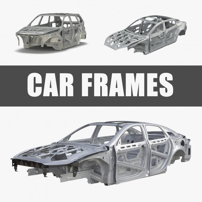 3D Car Frames Collection 3D model