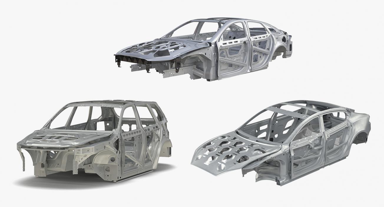 3D Car Frames Collection 3D model