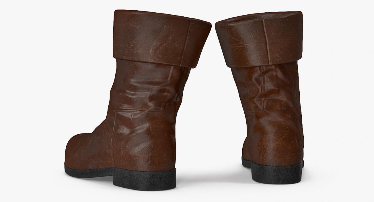 Old Leather Boots 3D