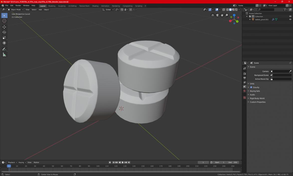 3D model Pile of Pills 2