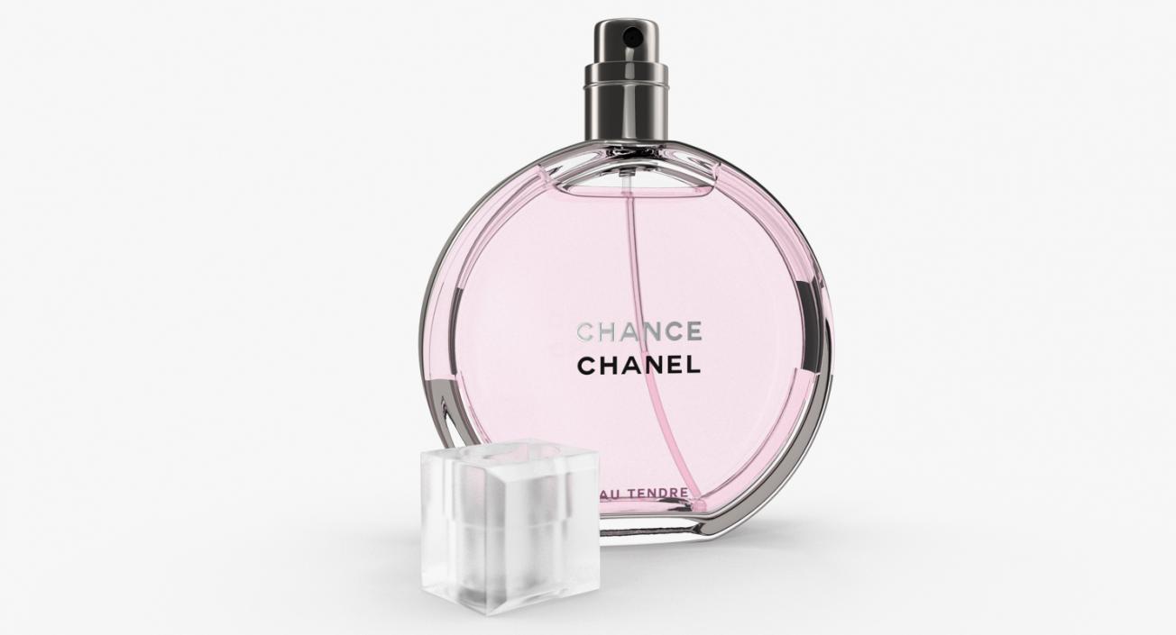 3D Chanel Chance Eau Tendre Parfum Bottle model