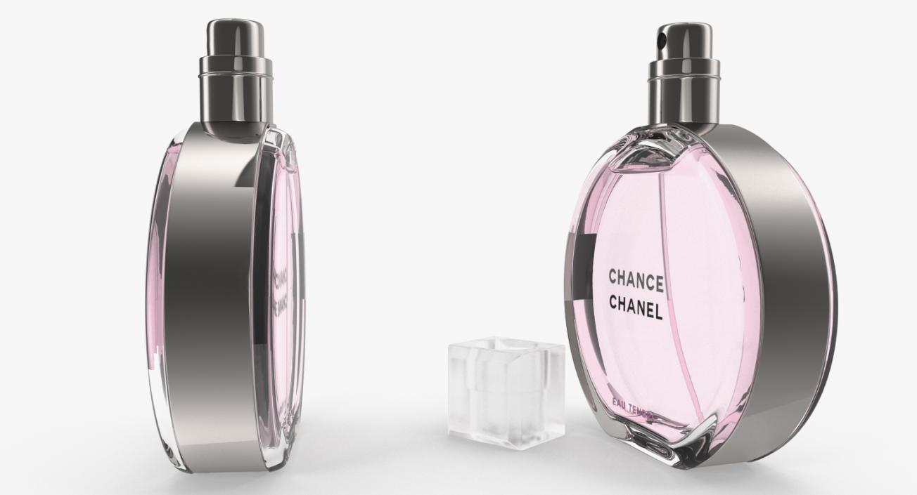 3D Chanel Chance Eau Tendre Parfum Bottle model