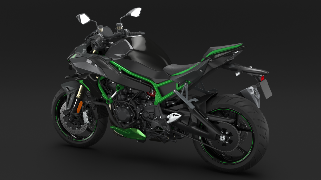 3D Sport Bike Motorcycle Rigged model