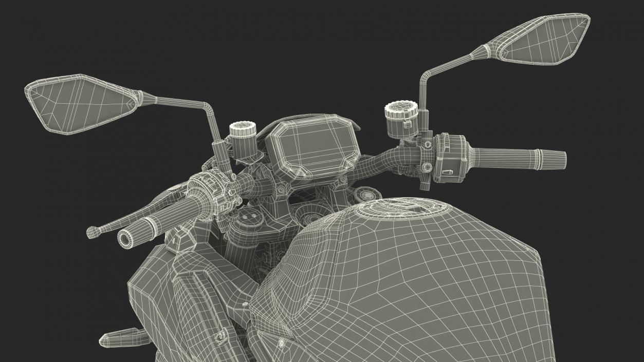 3D Sport Bike Motorcycle Rigged model