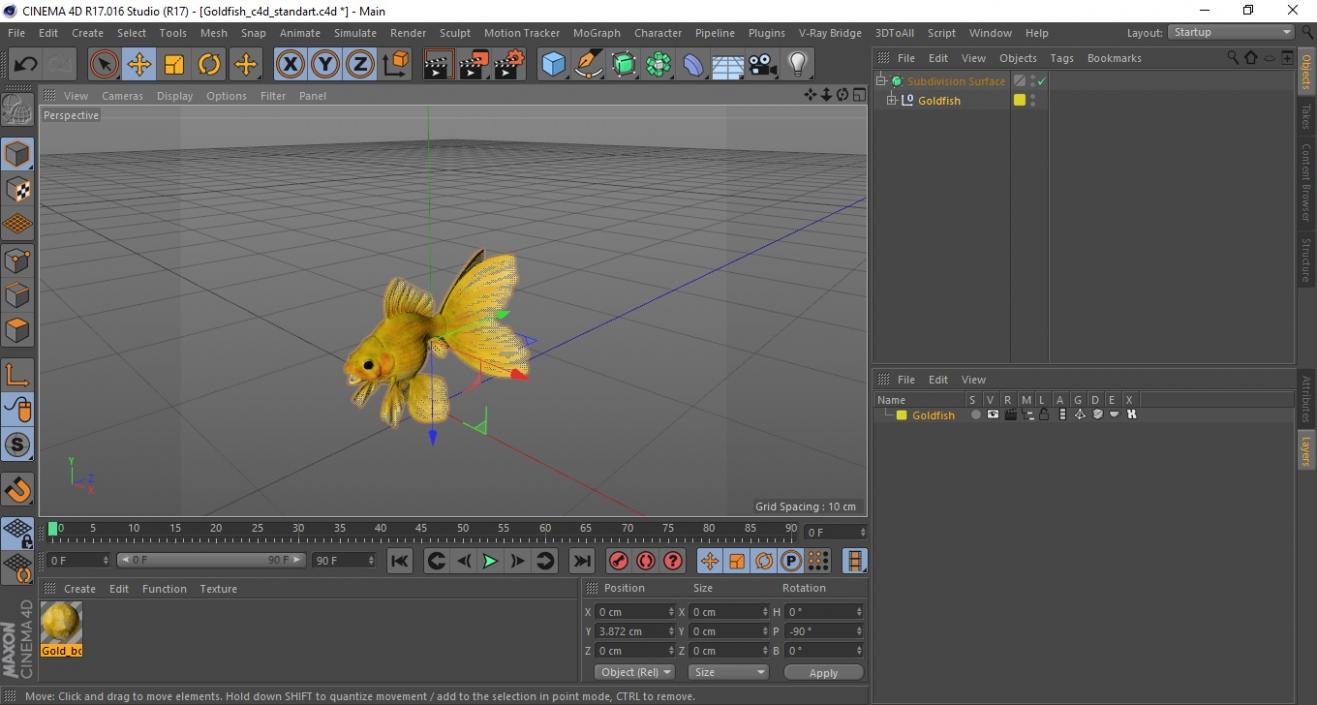 3D model Goldfish