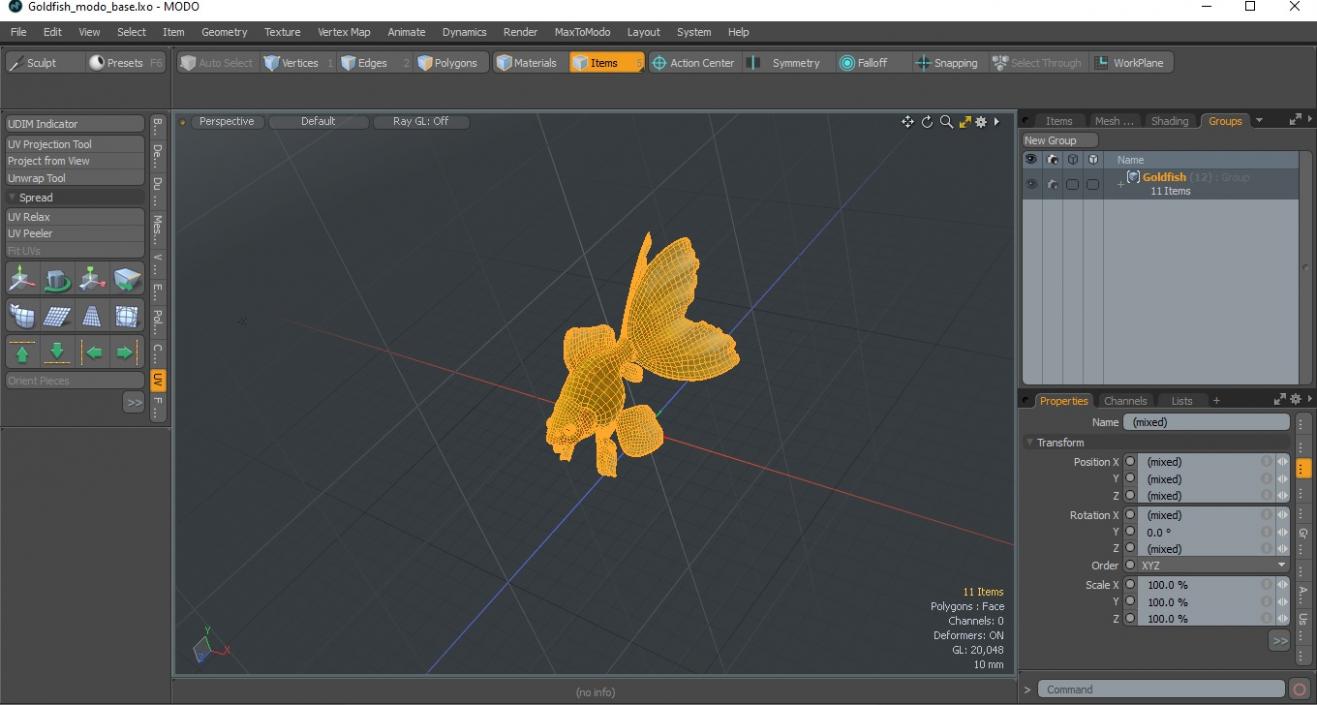 3D model Goldfish