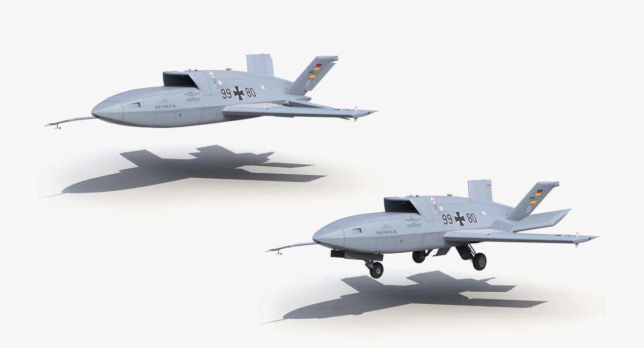 3D UAV Rigged 4 Collection model