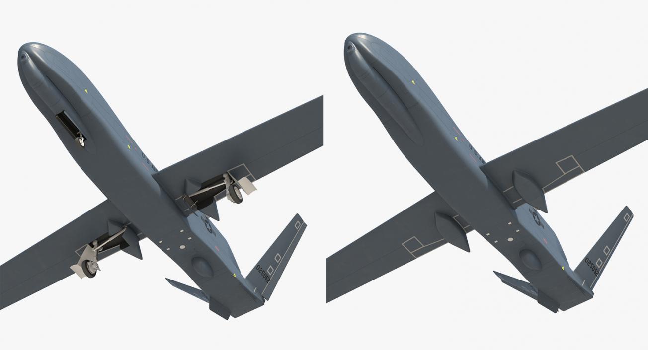 3D UAV Rigged 4 Collection model