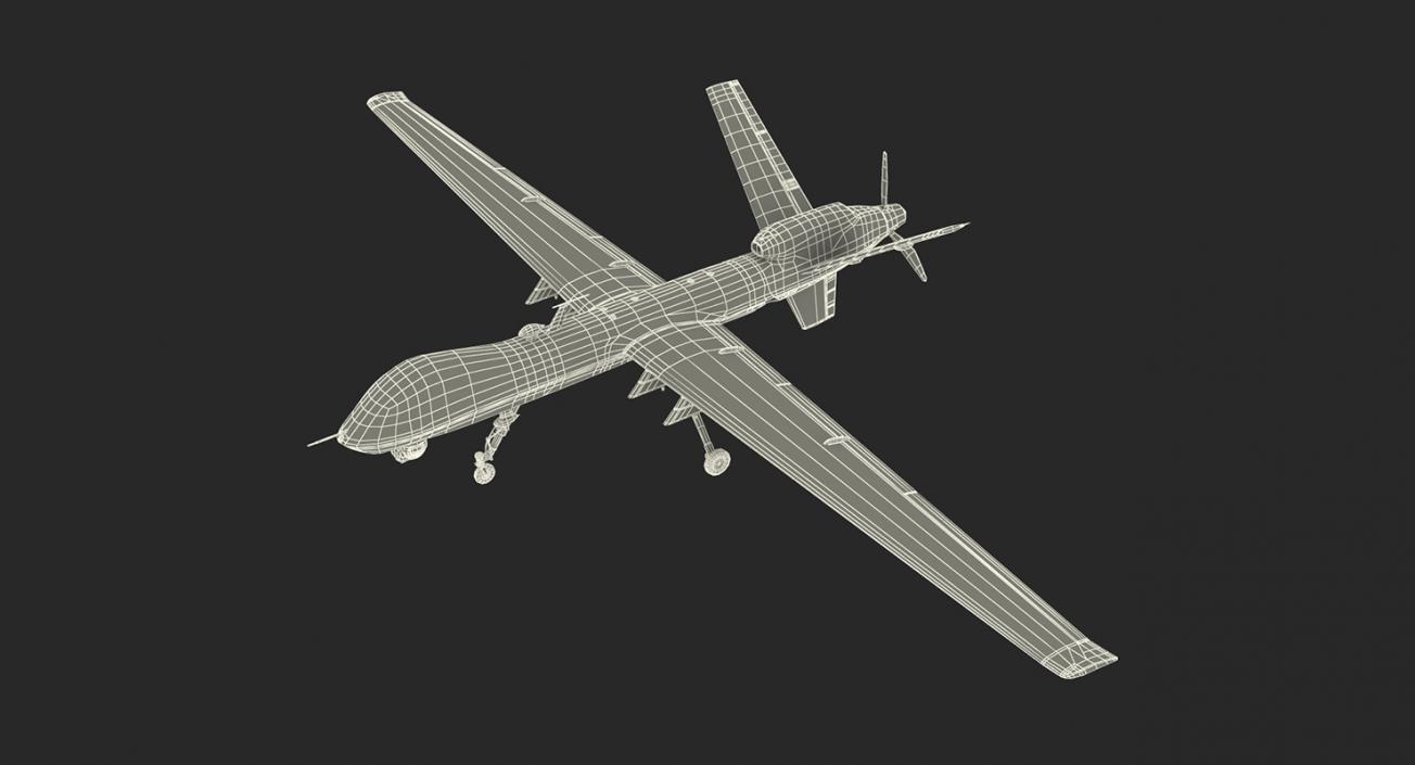 3D UAV Rigged 4 Collection model