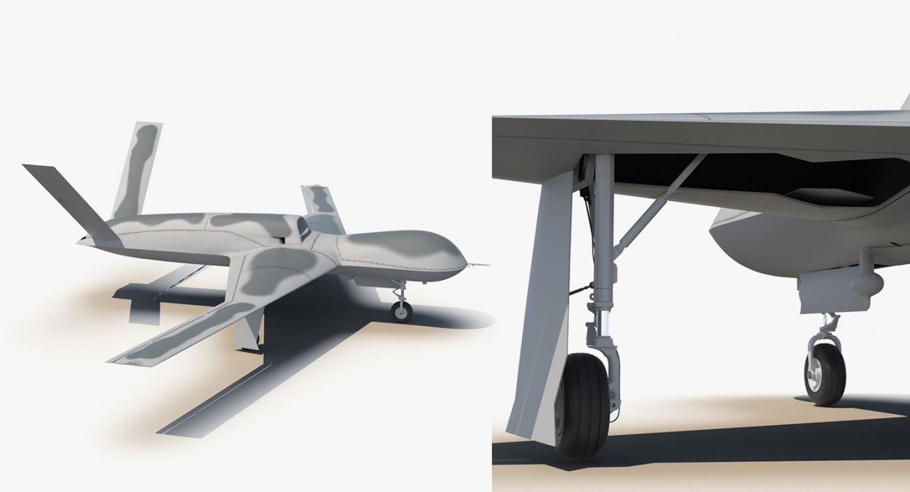 3D UAV Rigged 4 Collection model