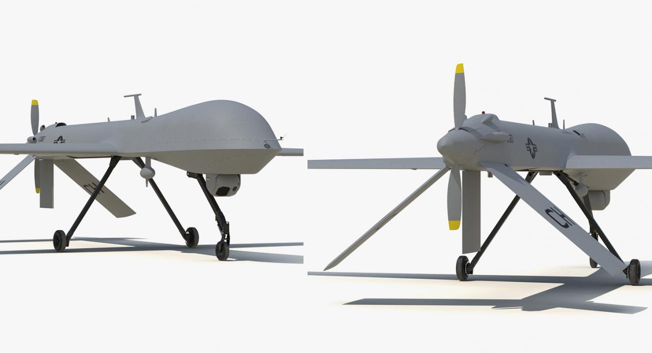 3D UAV Rigged 4 Collection model