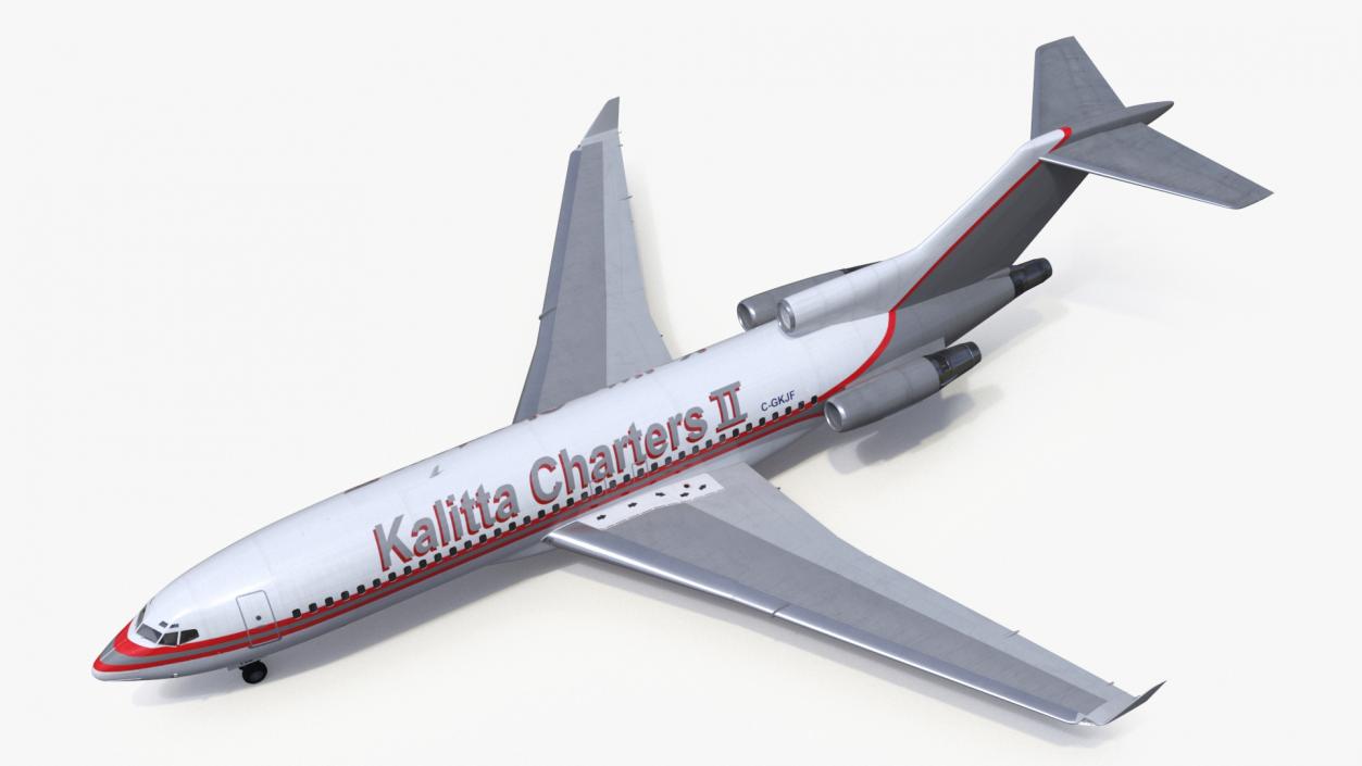 Charter Boeing 727-100 Kalitta Charters 3D model