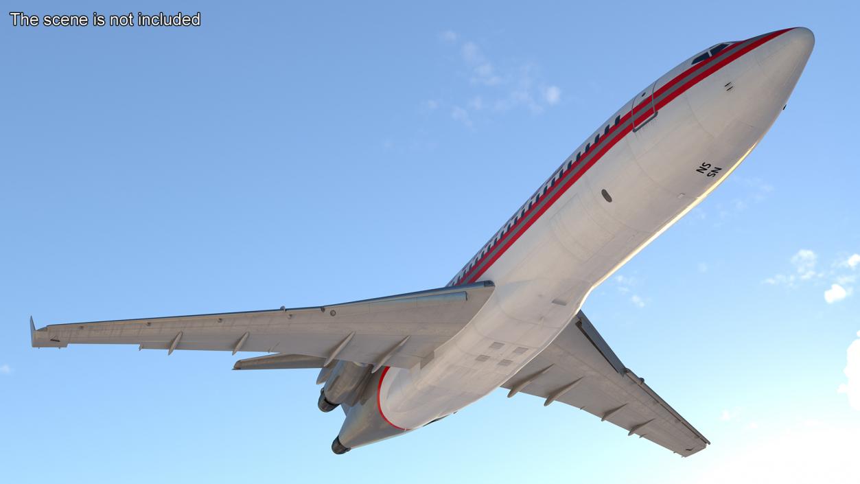 Charter Boeing 727-100 Kalitta Charters 3D model