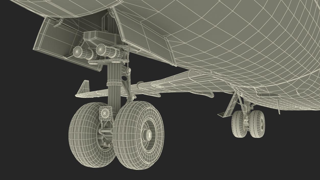 Charter Boeing 727-100 Kalitta Charters 3D model