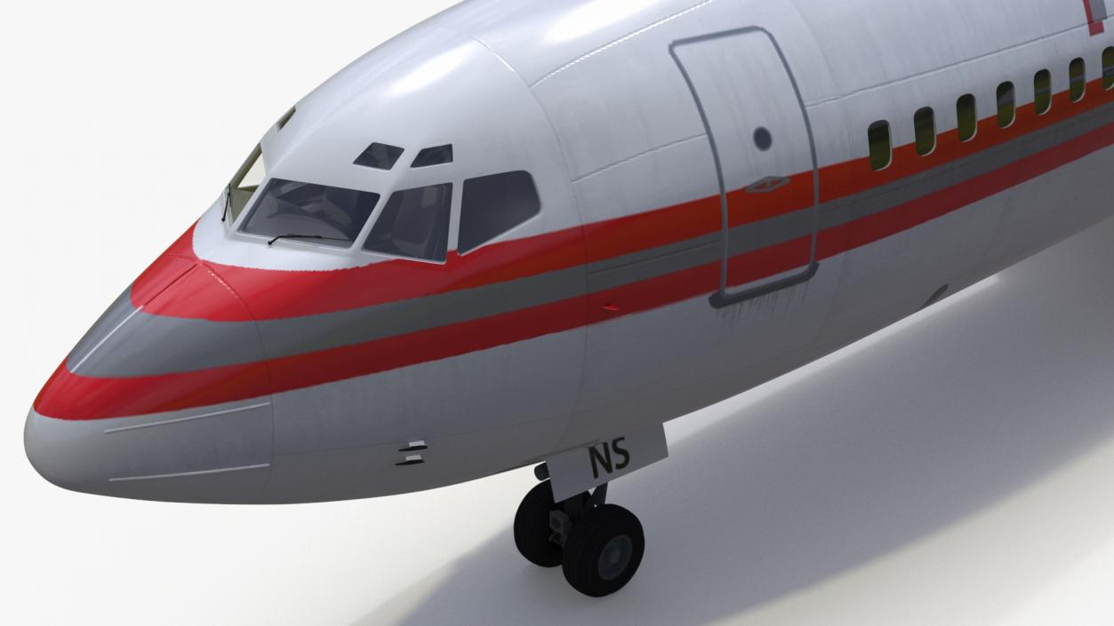 Charter Boeing 727-100 Kalitta Charters 3D model