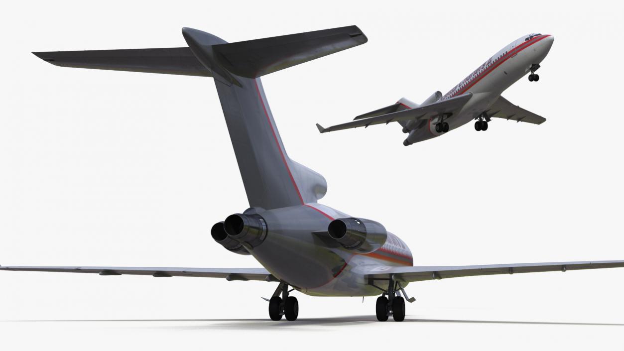 Charter Boeing 727-100 Kalitta Charters 3D model