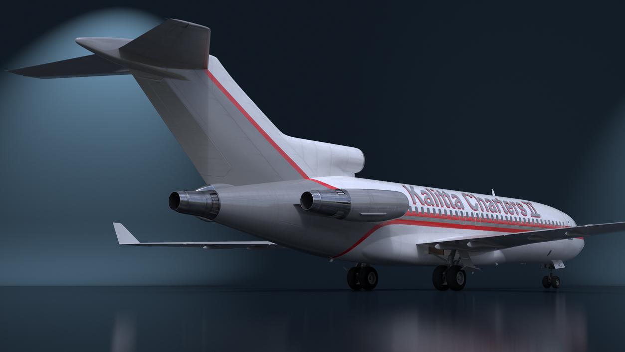 Charter Boeing 727-100 Kalitta Charters 3D model