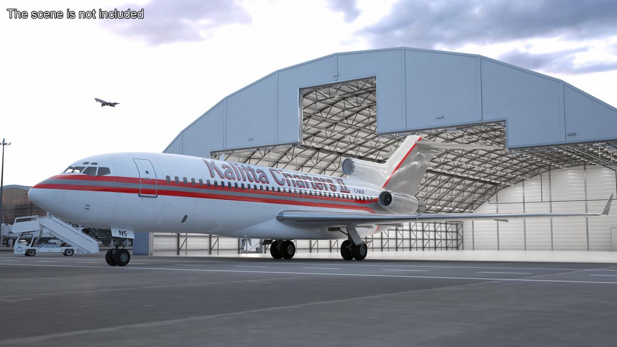 Charter Boeing 727-100 Kalitta Charters 3D model