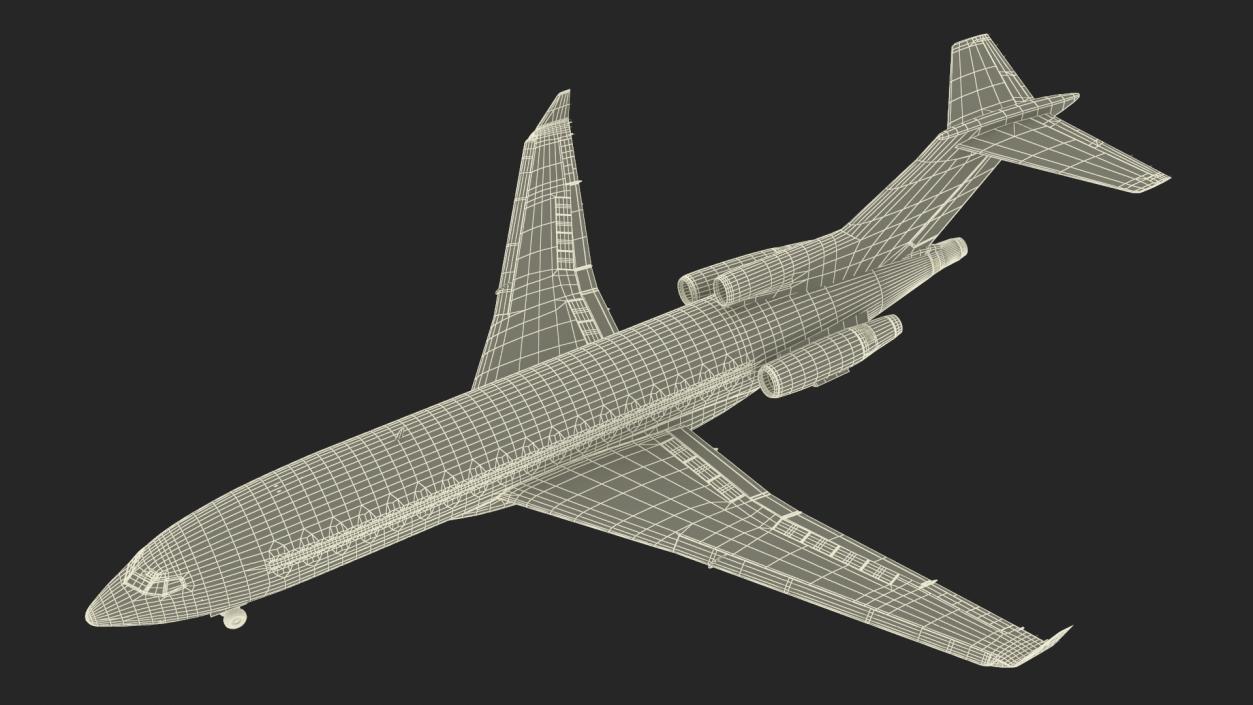 Charter Boeing 727-100 Kalitta Charters 3D model