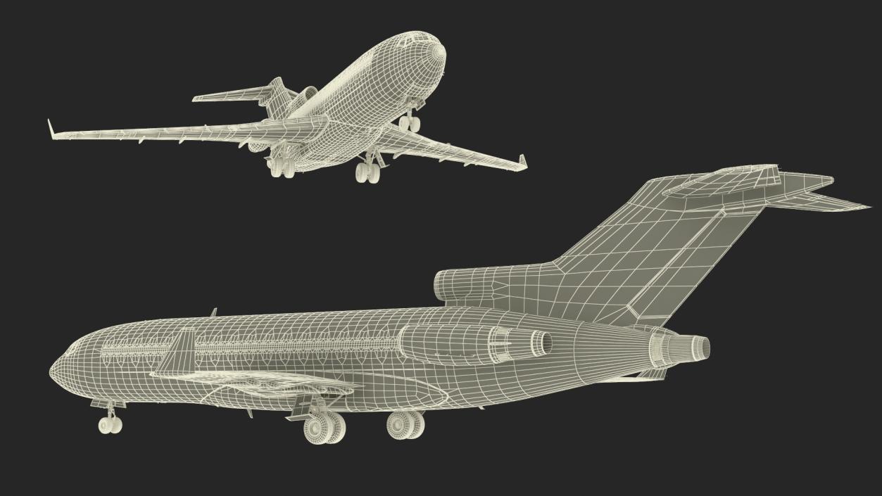 Charter Boeing 727-100 Kalitta Charters 3D model