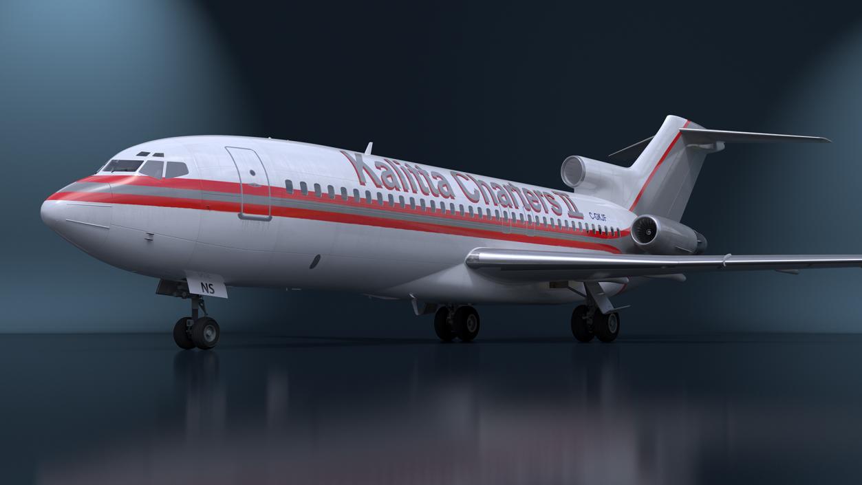 Charter Boeing 727-100 Kalitta Charters 3D model