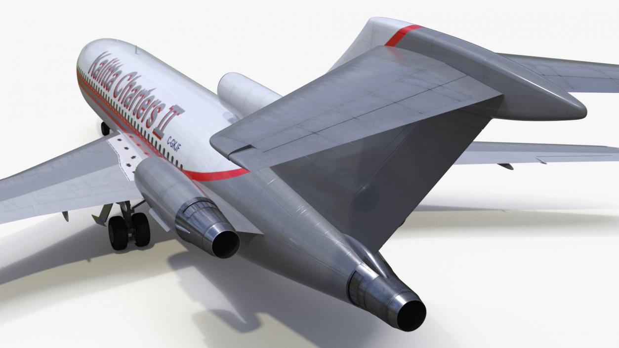 Charter Boeing 727-100 Kalitta Charters 3D model