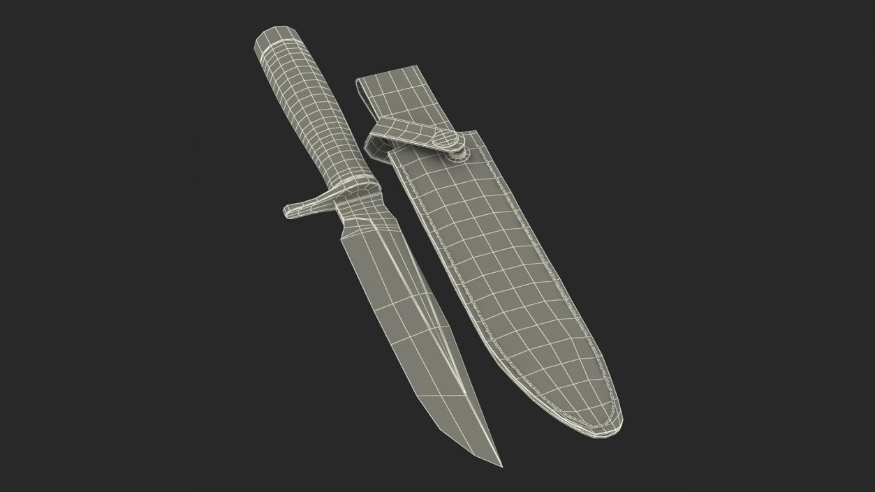 3D Knives with Sheath Collection 2