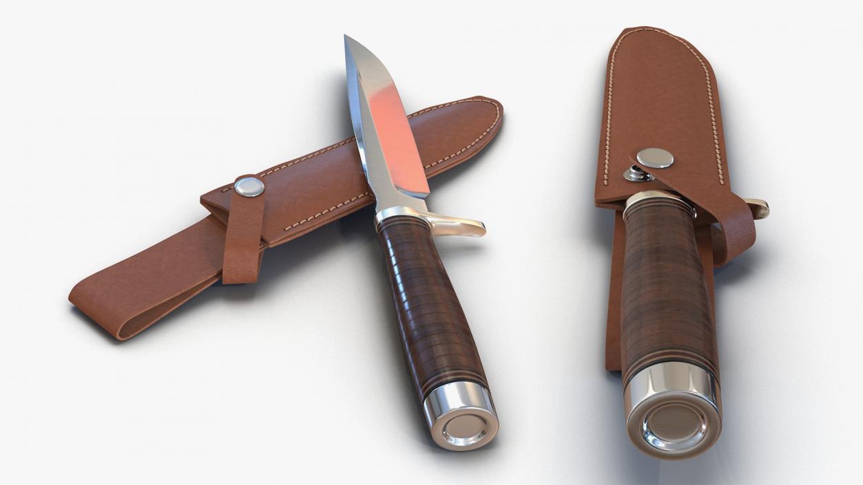 3D Knives with Sheath Collection 2