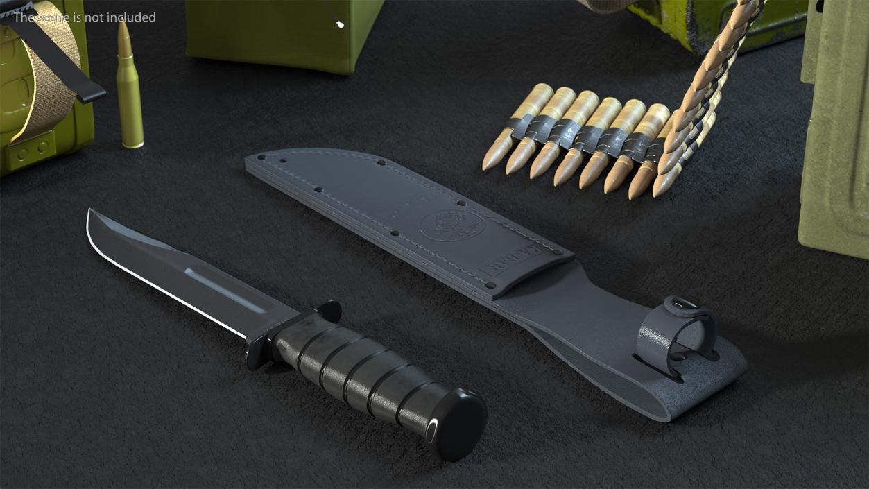 3D Knives with Sheath Collection 2